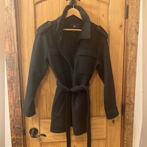 7 For All Mankind Belted Utility Trench Coat